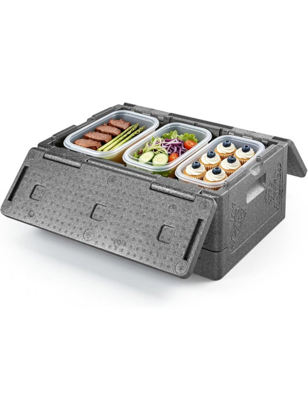 Collapsible Insulated Food Warmer 40 Qt Thermal Carrier for Catering & Events